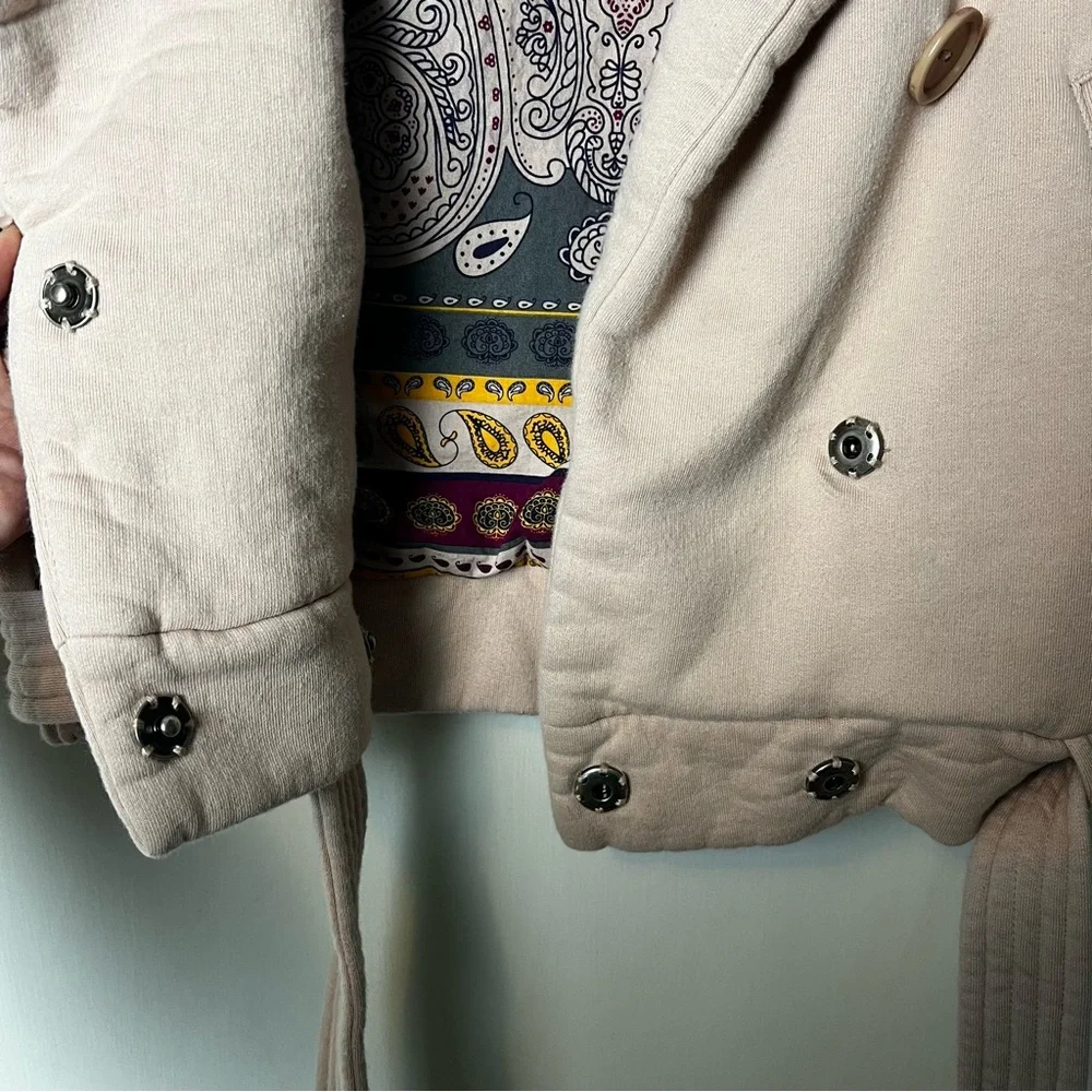 Aritzia Community - Women's Organic Cotton Crop Jacket Pink -‎ Sz. XS